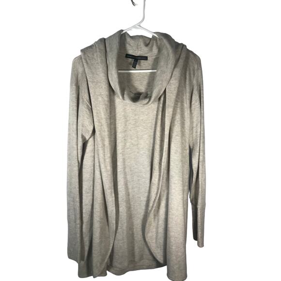 White House Black Market Sweater Top Set Large Women Gray Two Piece Long Sleeve - Picture 1 of 10